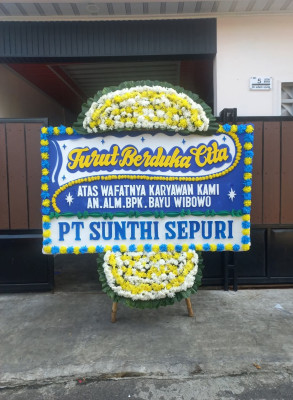 Papan Bunga Duka di Mempawah Hilir